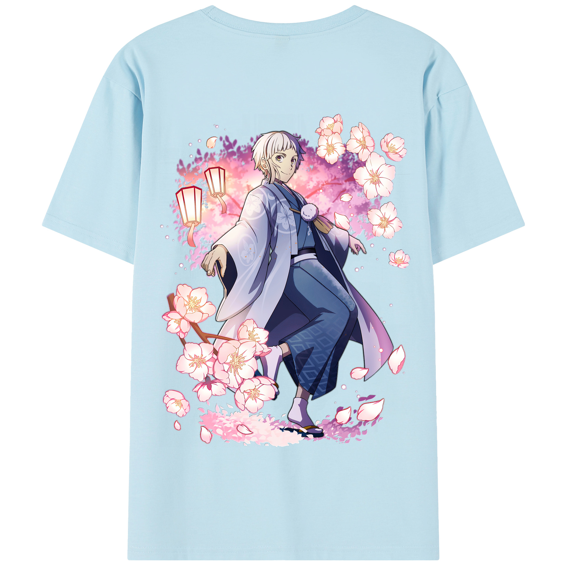 （画像用） 文豪ストレイドッグス Bungo Stray Dogs 綿100％半袖Tシャツ（背面プリント）